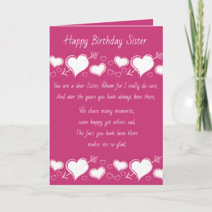 Sister Birthday Card
