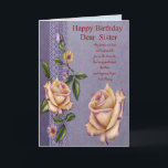 Sister Birthday Card<br><div class="desc">Great card for a wonderful sister</div>