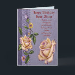 Sister Birthday Card<br><div class="desc">Great card for a wonderful sister</div>