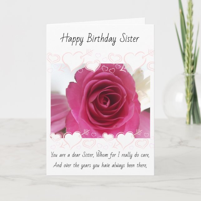 Sister Birthday Card (Front)
