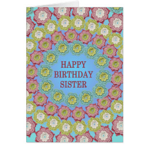 Sister Birthday Crochet Flowers
