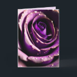 SISTER BIRTHDAY ROSE Greeting Card<br><div class="desc">PURPLE ROSE SISTER BIRTHDAY CARD</div>
