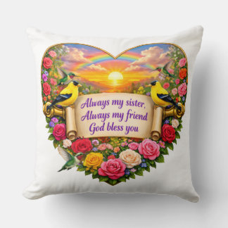 Sister Blessing Throw Pillow