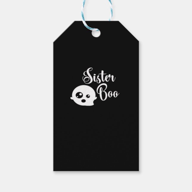 Sister Boo Halloween  Gift Tags (Front)
