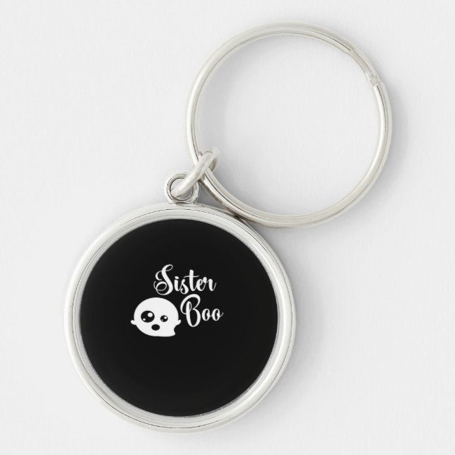 Sister Boo Halloween  Key Ring (Front)