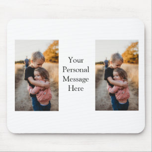 sister brother family add photo personal message h mouse pad