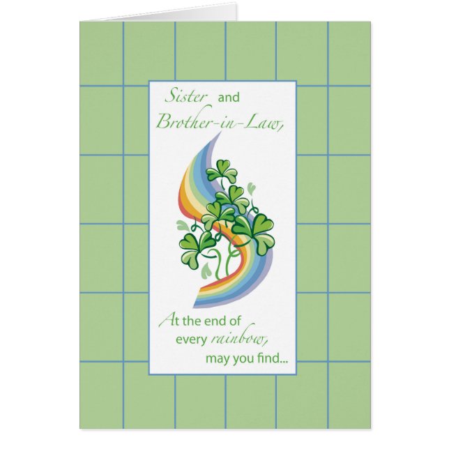 Sister & Brother-in-Law Religious St. Patrick’s Da (Front)