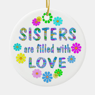 Sister Ceramic Tree Decoration