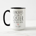 Sister CONGRATS ON BEING MY SISTER YOU LUCKY B**CH Mug<br><div class="desc">Sister CONGRATS ON BEING MY SISTER YOU LUCKY B**CH - Sister Coffee Mug,  Sister Coffee Cup,  Gift For Sister,  Sister Birthday,  Sister Gift,  sister gifts,  sister mugs</div>