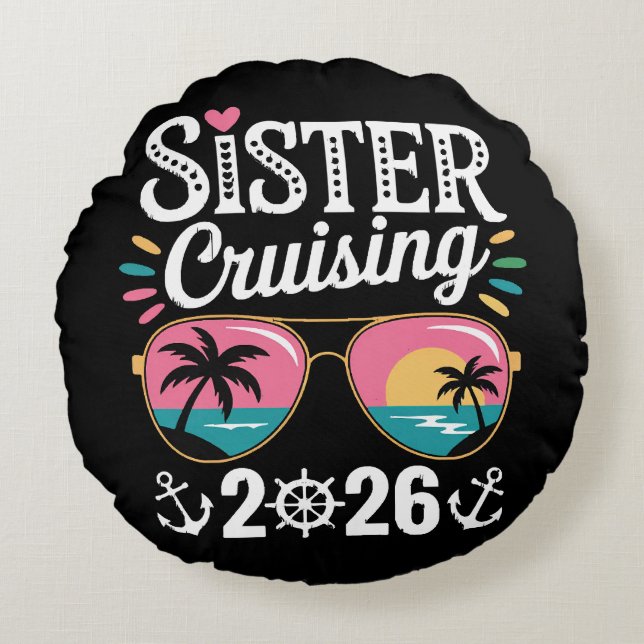 Sister Curising 2026 Round Cushion (Front)