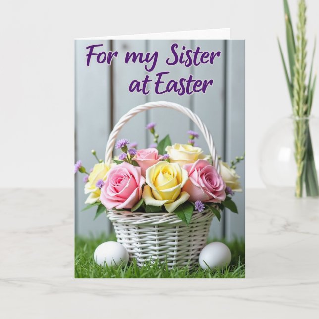 Sister Easter Basket Card (Front)