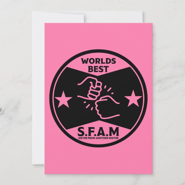 Sister From Another Mister Holiday Card (Front)