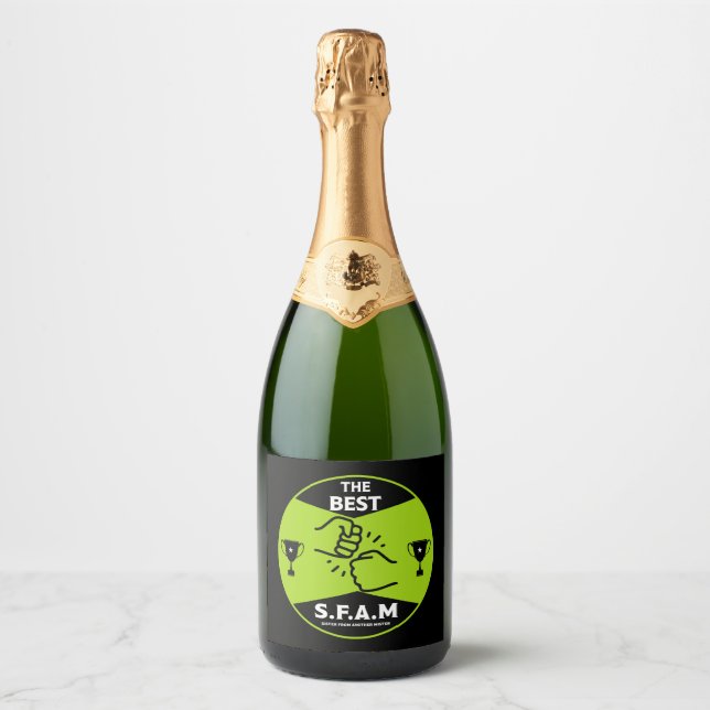 Sister From Another Mister Sparkling Wine Label (Front)