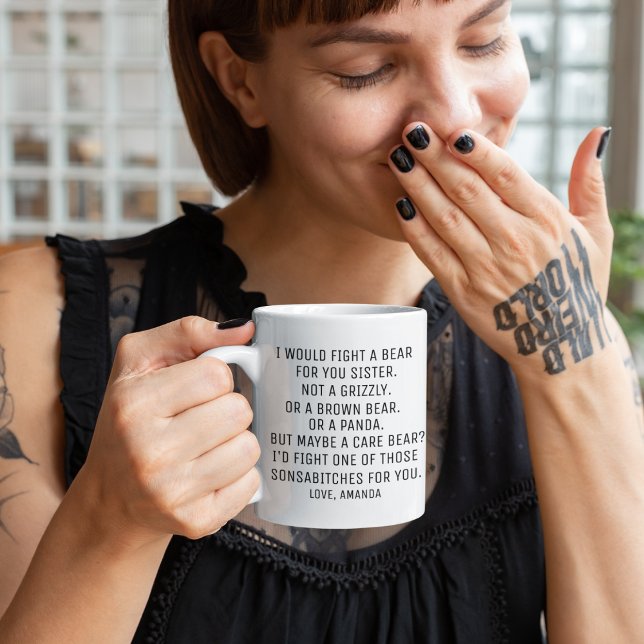 Sister gifts, funny sister gift, sister mug, coffee mug (Creator Uploaded)