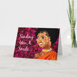 Sister Girl - Sending You A Smile (BLANK) Card