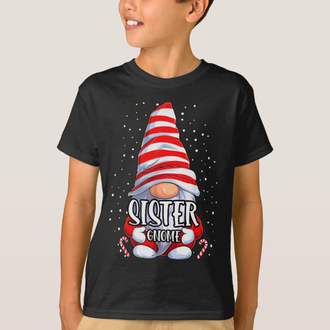 Sister Gnome Christmas Pajamas Matching Family Gro T-Shirt (Front)