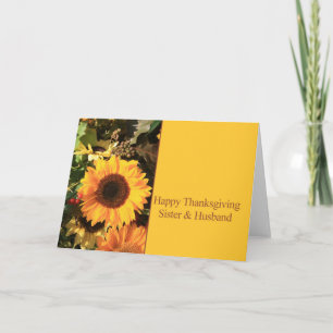 Sister & Husband Thanksgiving Card