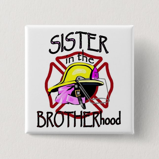 Sister in Brotherhood 15 Cm Square Badge (Front)
