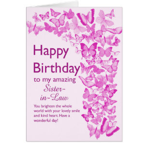 Sister in Law Birthday Butterflies