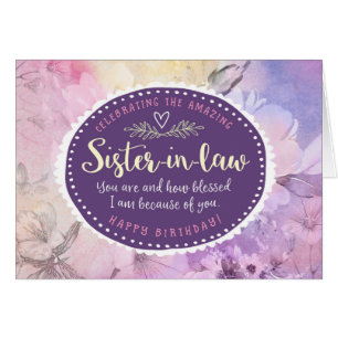 Sister-in-law Birthday, Celebrating You