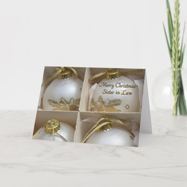 Sister in Law Merry Christmas card (Front)