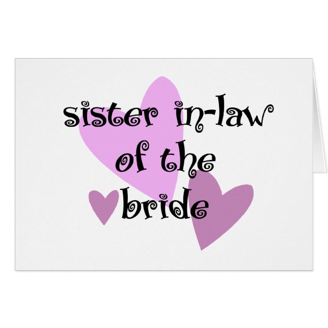 Sister In-Law of the Bride (Front Horizontal)