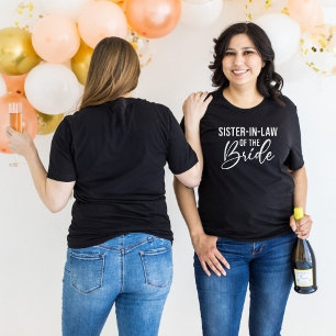 Sister In Law of The Bride Wedding Bridal Party Tri-Blend Shirt