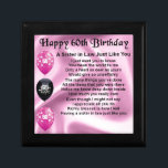 Sister in Law Poem - 60th Birthday Gift Box<br><div class="desc">A great gift for a sister in law on her 60th birthday</div>