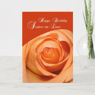 Sister-in-Law Rose Religious Birthday Card