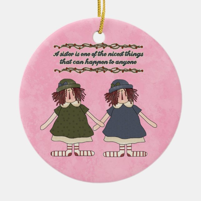 Sister Inspiration ornament (Front)
