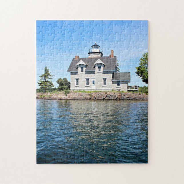 Sister Islands Lighthouse, 1,000 Islands New York Jigsaw Puzzle (Vertical)