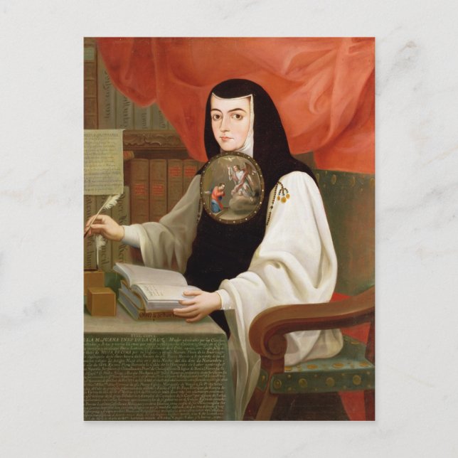 Sister Juana Ines de la Cruz Postcard (Front)