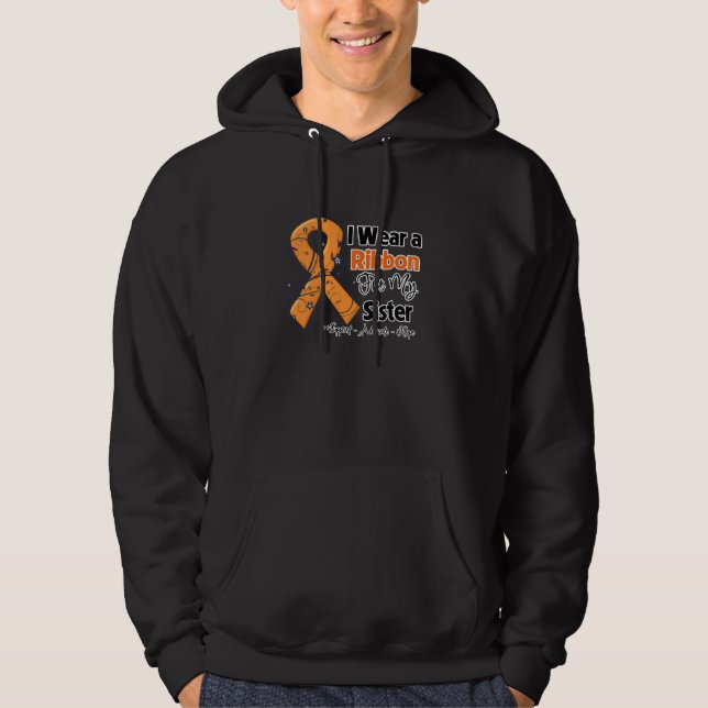 Sister - Leukaemia Ribbon Hoodie (Front)