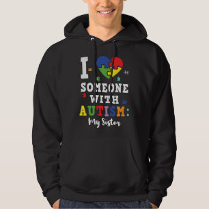 Sister Love Heart Special Autism Awareness Hoodie
