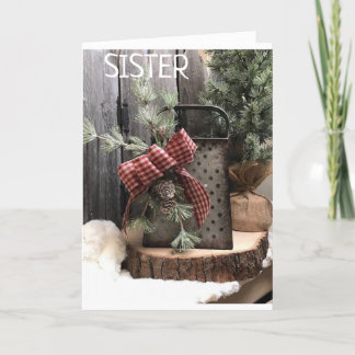 **SISTER** LOVE JOY AND MERRY CHRISTMAS TO YOU HOLIDAY CARD