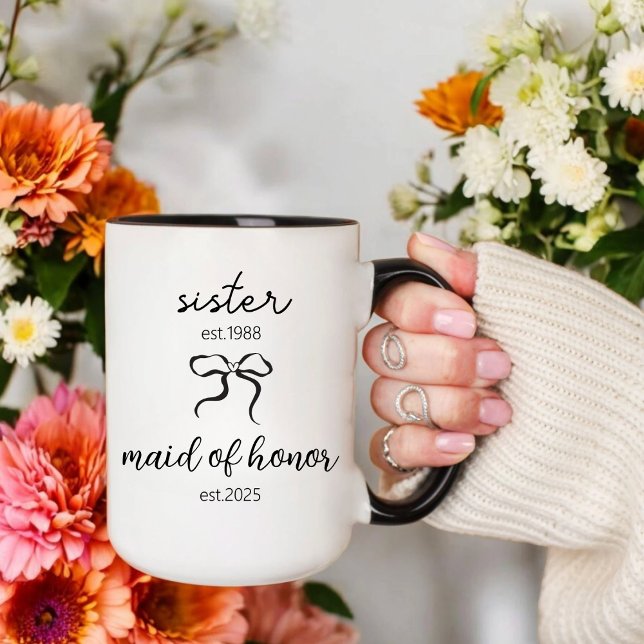 Sister Maid of Honour, Wedding Gift, Bridal Shower Mug (Creator Uploaded)