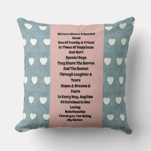 Sister Marshmallow Hearts Cushion