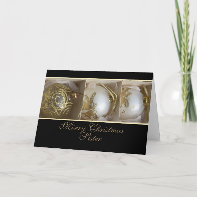 Sister Merry Christmas card (Front)