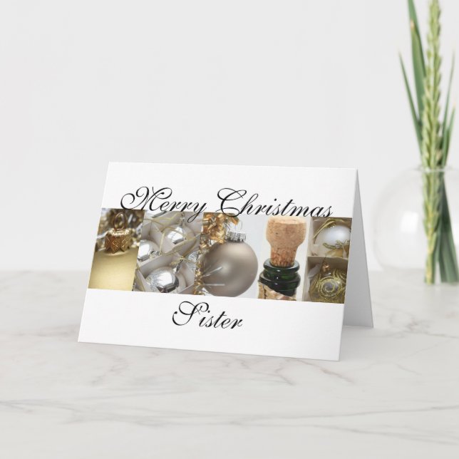 Sister Merry Christmas card (Front)