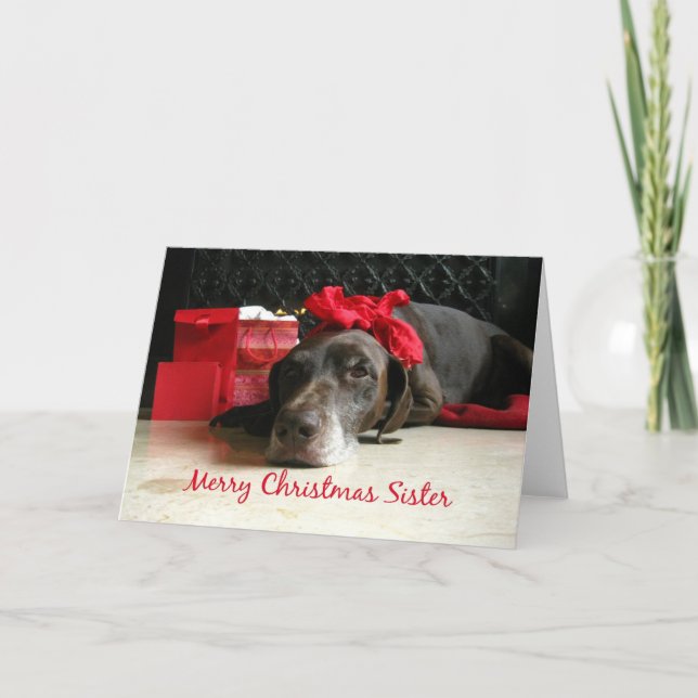 Sister Merry Christmas card (Front)