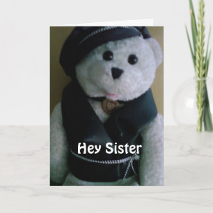 **SISTER** MERRY CHRISTMAS (FROM COOL TEDDY BEAR) CARD