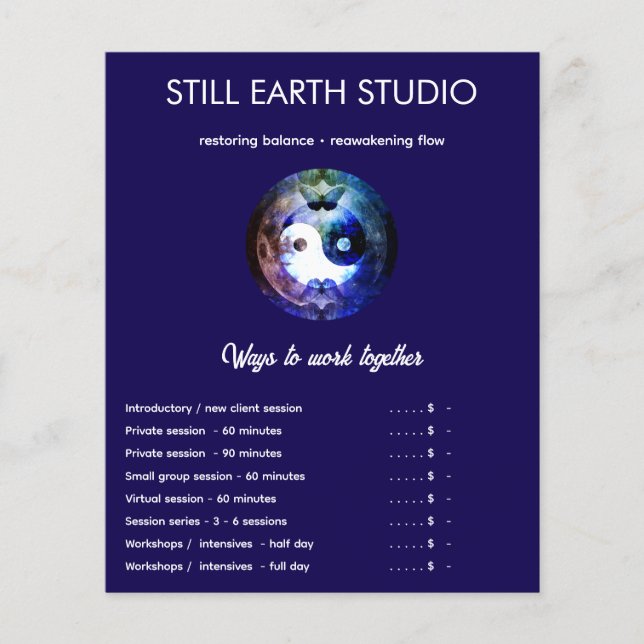 Sister Moon | Yin Yang Design Flyer (Front)