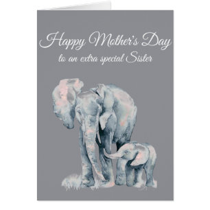 Sister Mother's Day Love Elephants