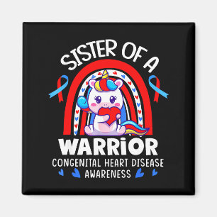 Sister Of A Heart Warrior Chd Week Congenital Hear Magnet