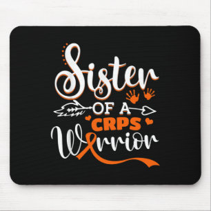 Sister Of A Warrior CRPS Awareness Month Orange Ri Mouse Pad