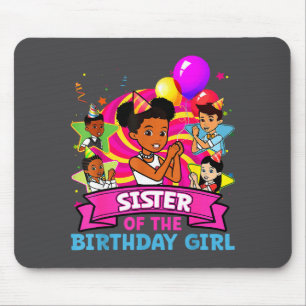 Sister Of Birthday Girl Gracie Nk Doll Family Deco Mouse Pad