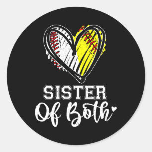 Sister Of Both Sell Softll Sister Classic Round Sticker