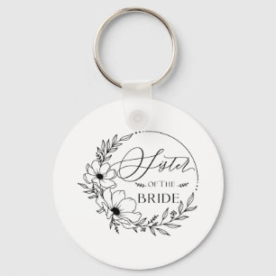 sister of bride key ring