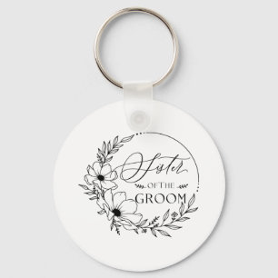 sister of groom key ring