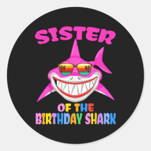 Sister Of The Baby Halloween Costume Classic Round Sticker